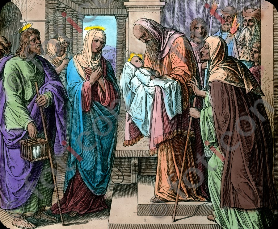 Christi Darstellung im Tempel und Simeons Weissagung | Christ's Presentation in the Temple, and Simeon's prophecy (simon-101-032.jpg)